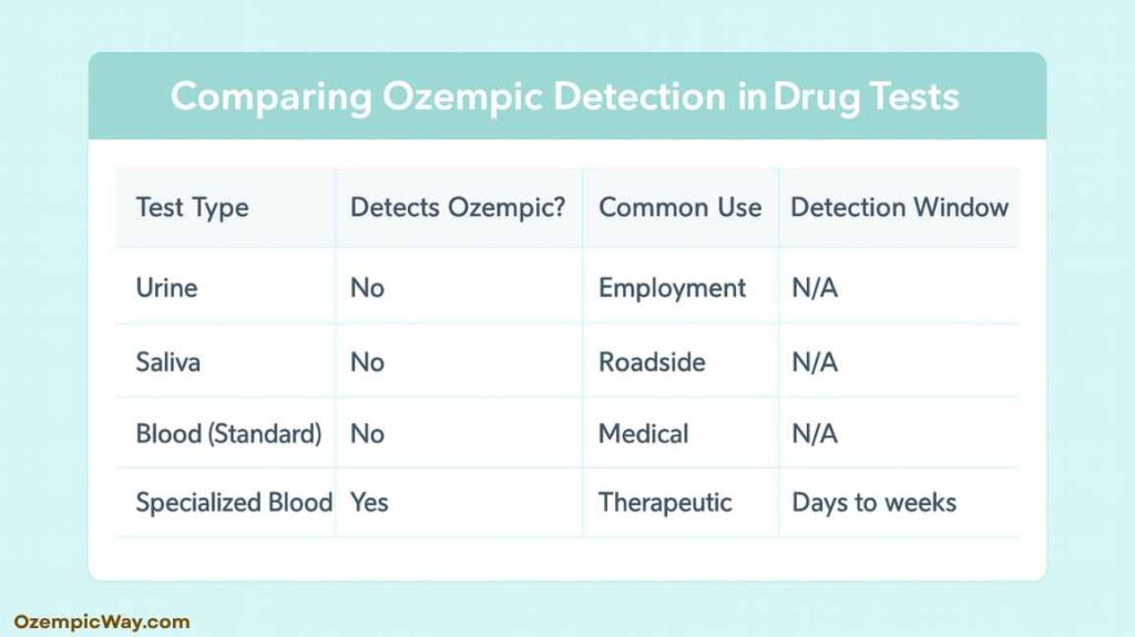 Ozempic Show Up on a Drug Test chart